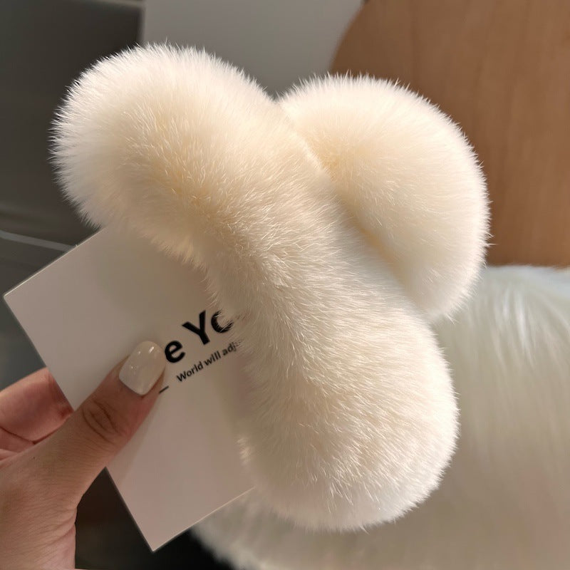 Best Korea Real Otter Hair Hair Clip Female