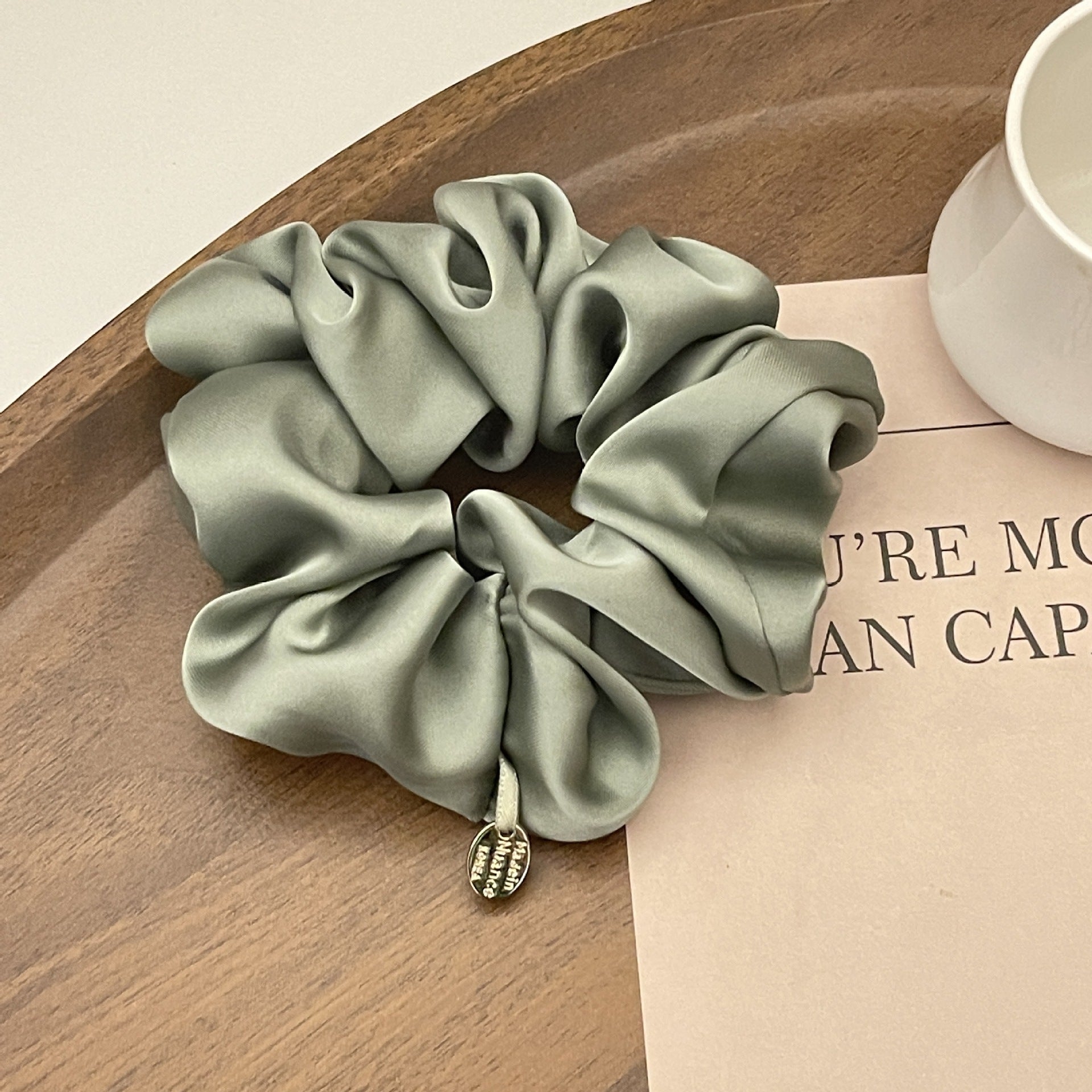 Simple High-quality Satin Large Intestine Hair Ring