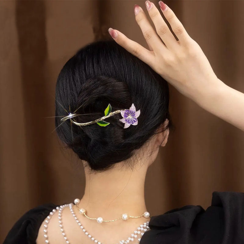 Best New Elegant Graceful Barrettes Vintage Flower Twist Hair Accessories