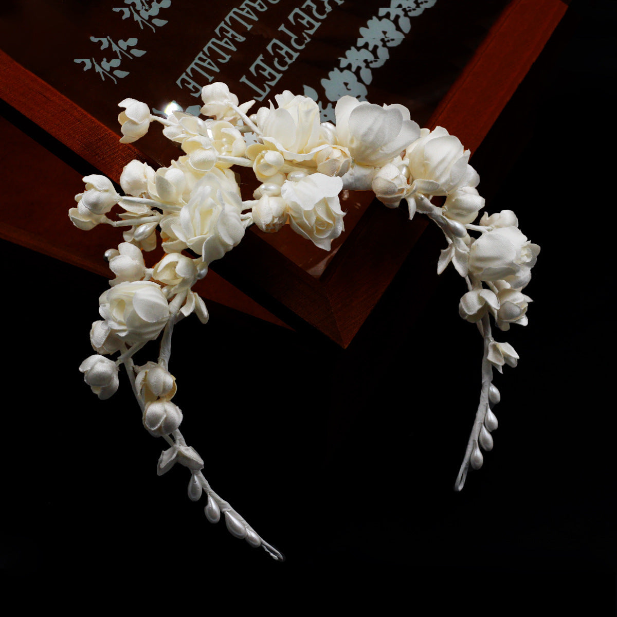 Women's Fashion Flower Hair Band Ear Clip Set