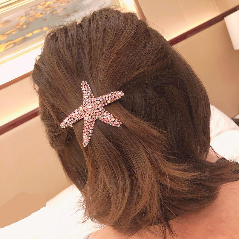 Starfish Hair Clip with Diamonds