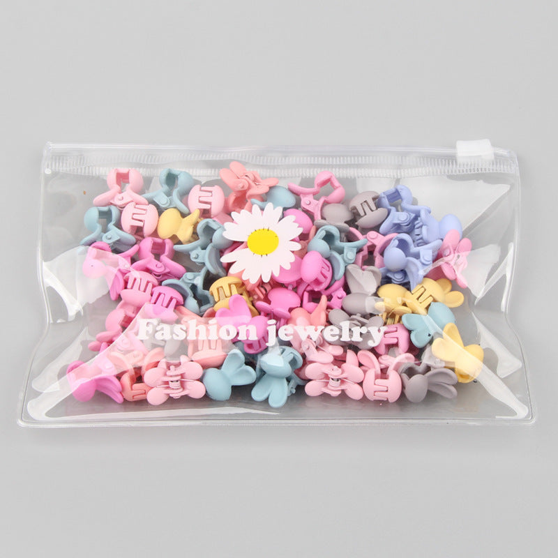 Children's Cartoon Small Hair Clip Mini Cute Frosted Clip Colorful Hairpin Does Not Hurt Hair Clip Small Jaw Clip