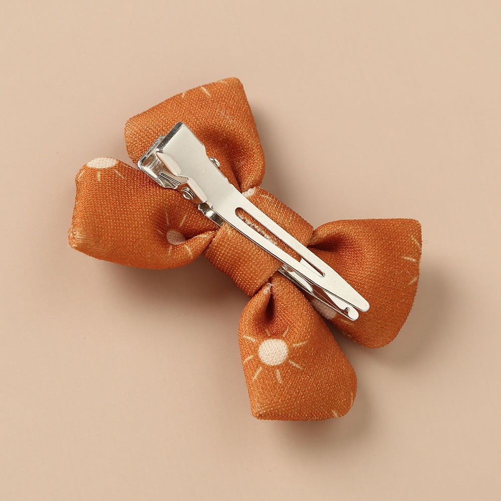 Retro Style Bow Children's Hair Edge Clip Jewelry