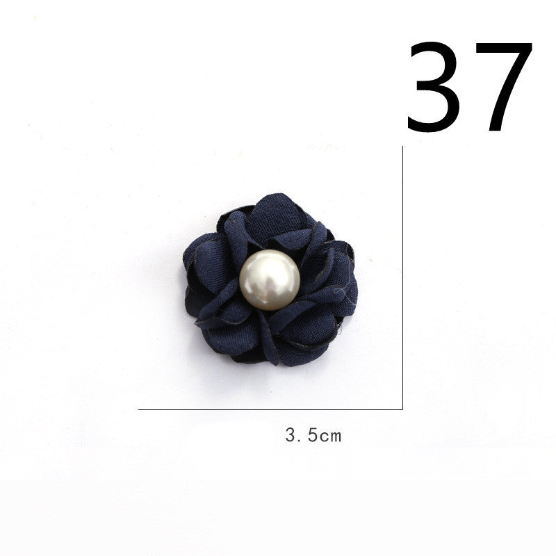 Fabric Flower Rose Sticky Head DIY Handmade Headdress