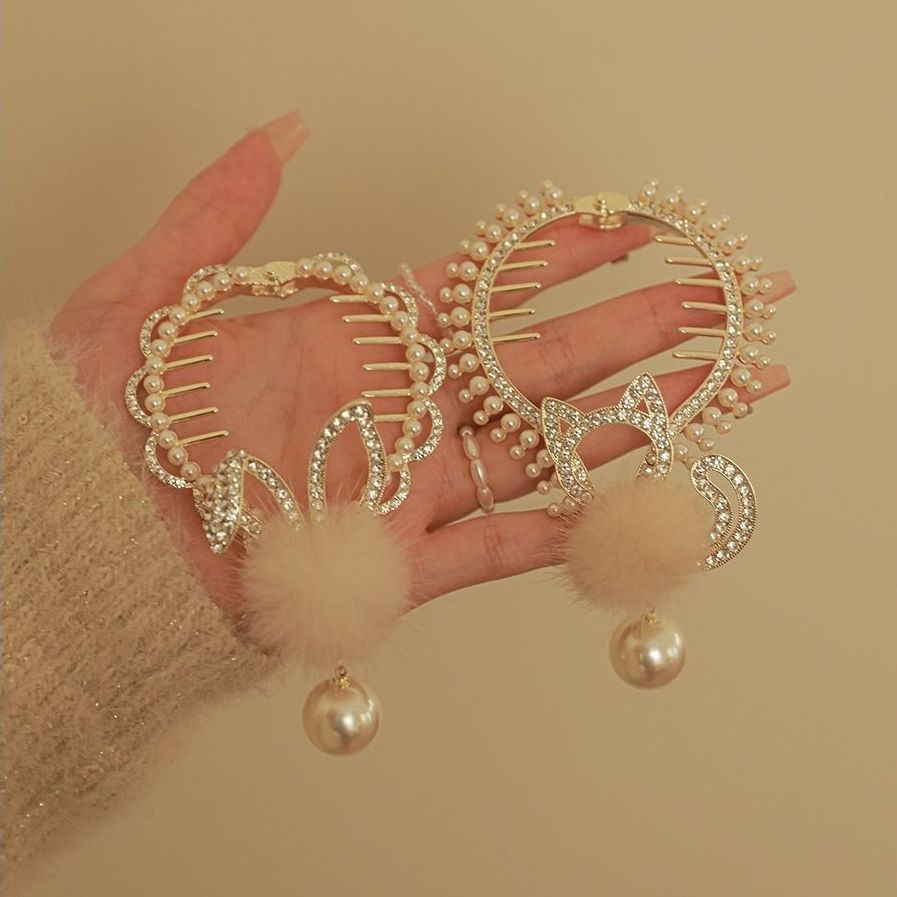 Sweet Hair Clip With Pearl Tassels