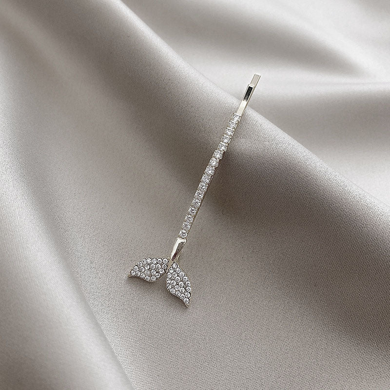 Best Nice Ladies hairpin mermaid diamond hair clip word clip