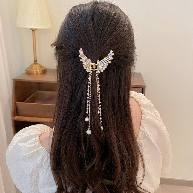 Best Sensual Chain Fringed Shark Clip Fashionable Temperament Hair Accessories