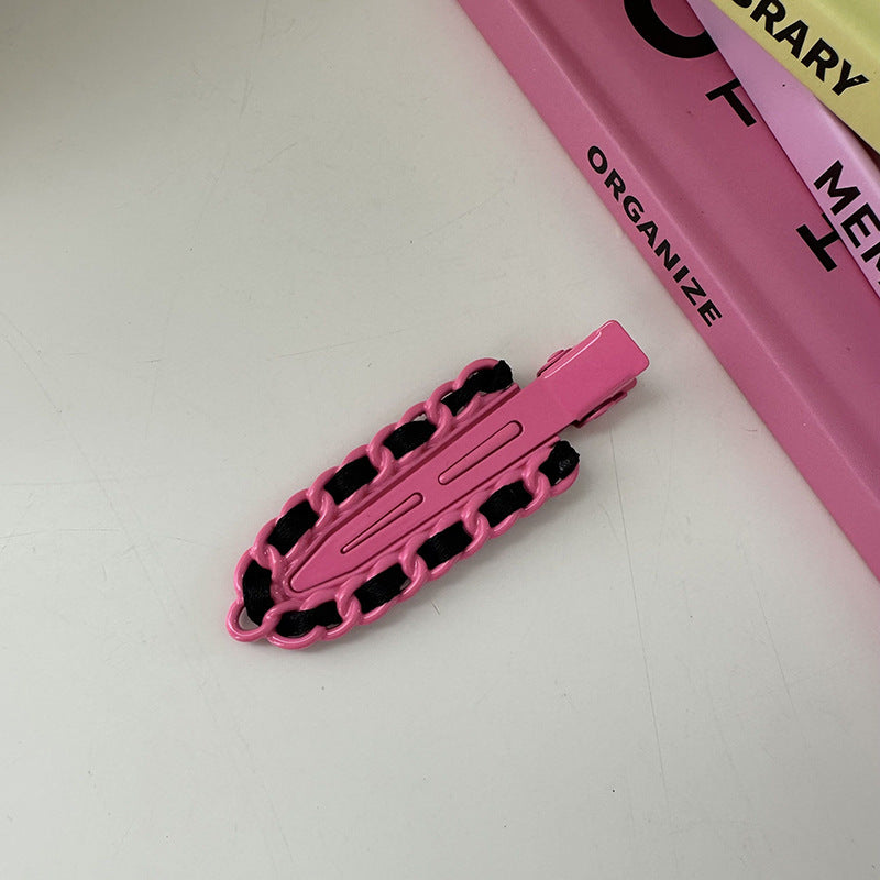Dopamine Hair Accessories Barrettes Metal Traceless Clip Color Advanced Sense Small Hairpin Bang Side Clip Headdress