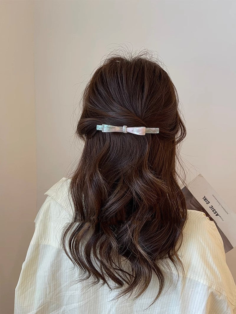 Best Vertical Bow Simple Hair Clip Women