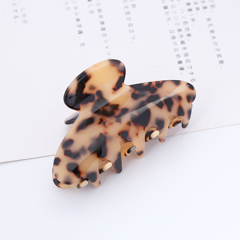 Women's Fashion Retro Hair Accessories Acetate Geometric Curved Hair Clip