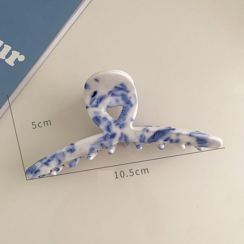 Acetate Plate Catch Clip Back Head Dish Hair Claws