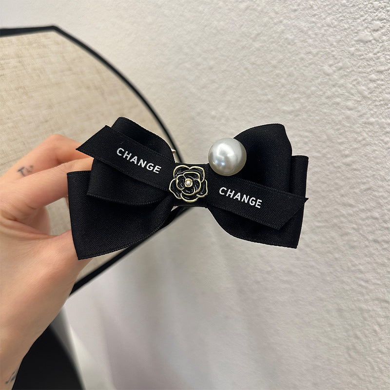 Retro Exquisite Camellia Bowknot-shape Lock Hair Clip