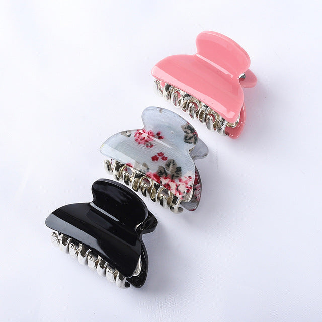 Women's Fashion Personalized Acrylic Printing Barrettes