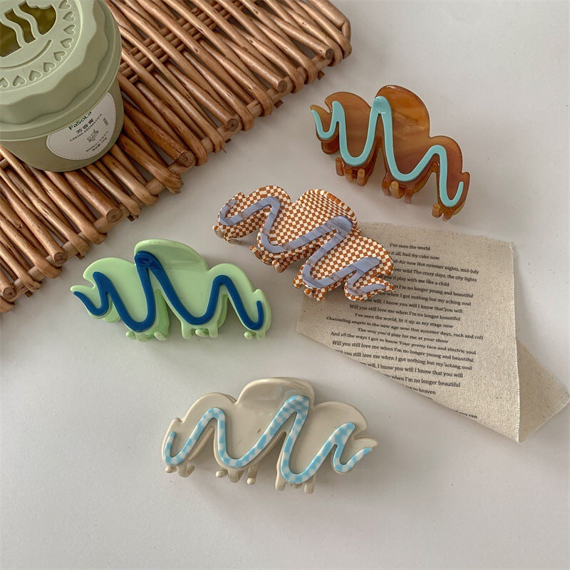 Design Sense Cream Biscuit Hair Grab Acetic Acid Grab Clip