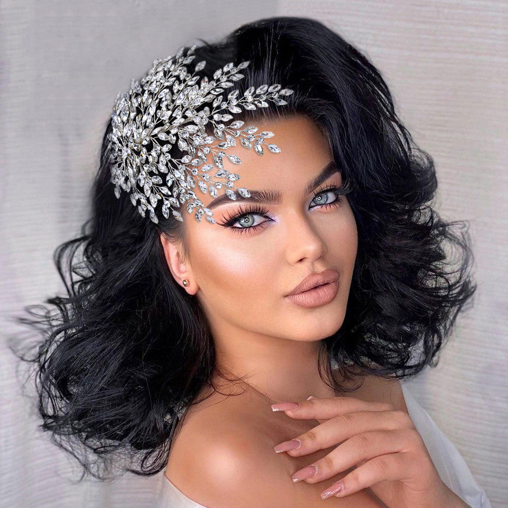 Best Rhinestone Tiara Wedding Updo Hair Style Pair Clip