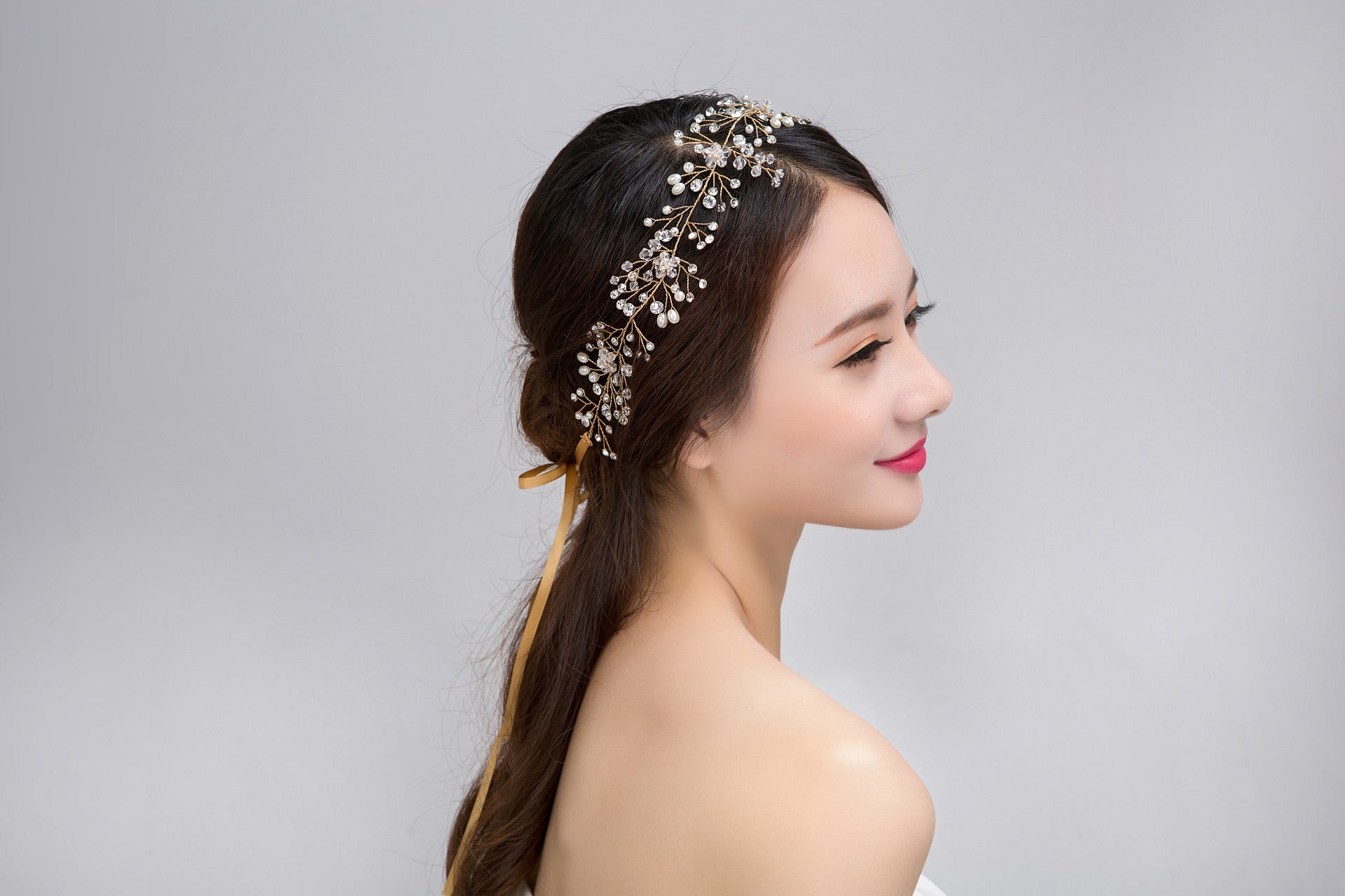 Best Pure Handmade Gold And Silver Crystal Bridal Hair Accessories