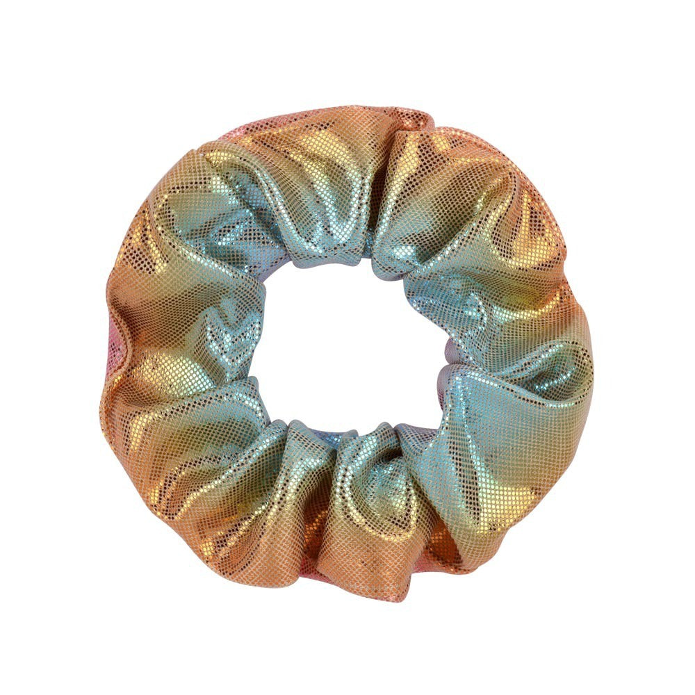 16 Color Laser Cloth Hair Ring Bronzing Two-tone Gradient Pork Intestine Circle Head Flower