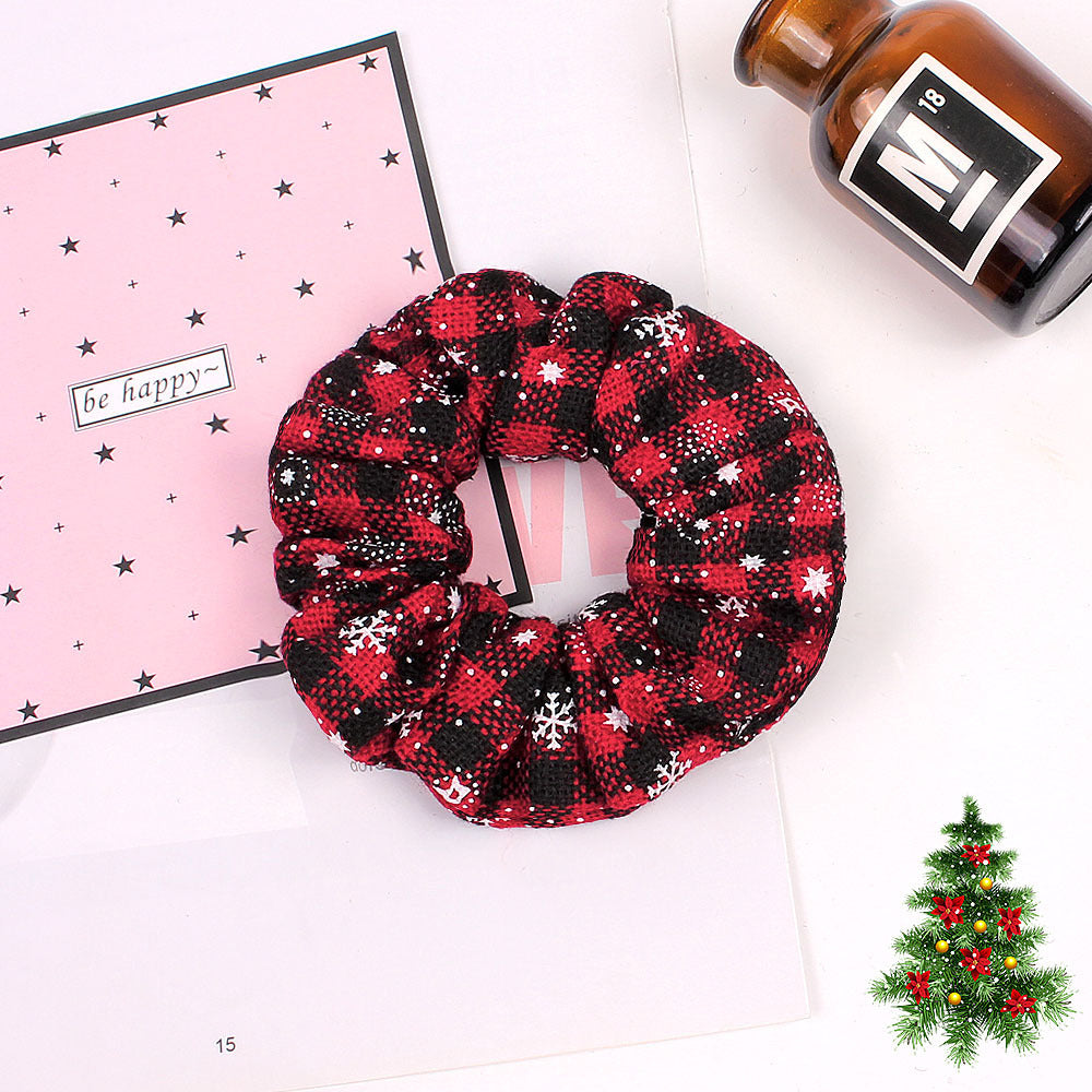 Christmas Large Intestine Ring High Sense Hair Ring Headdress