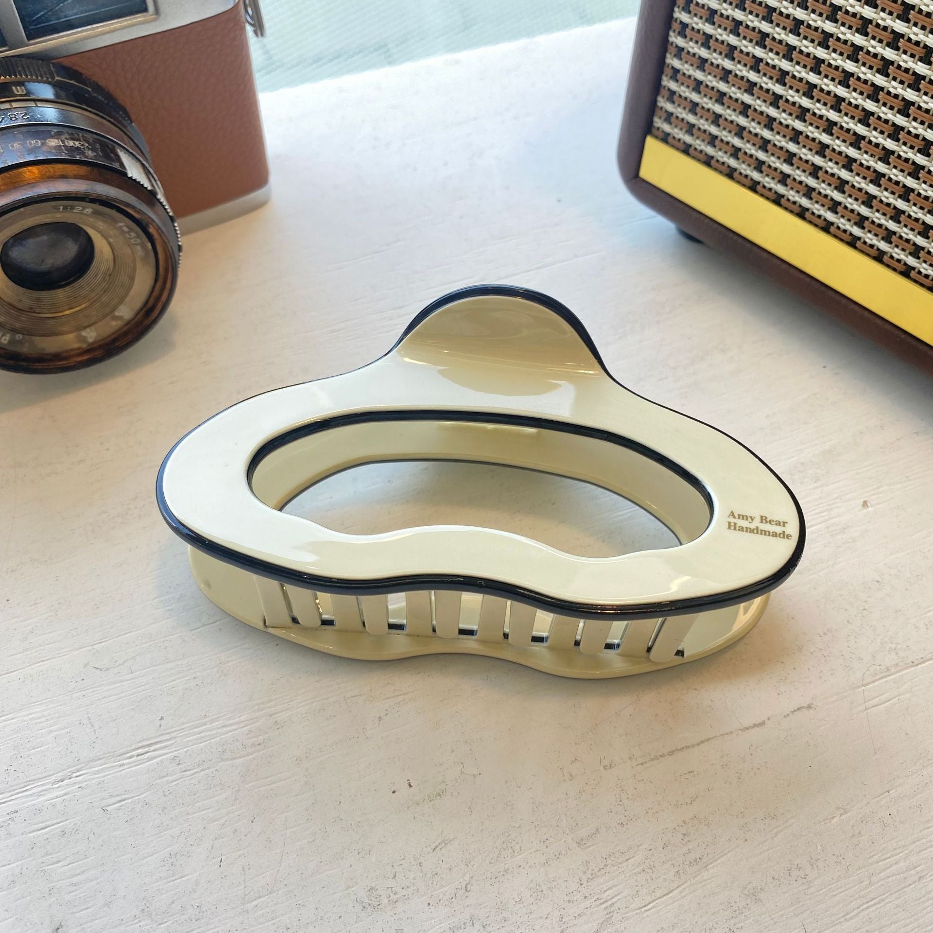 Large Cloud Acetate Thickened Barrettes