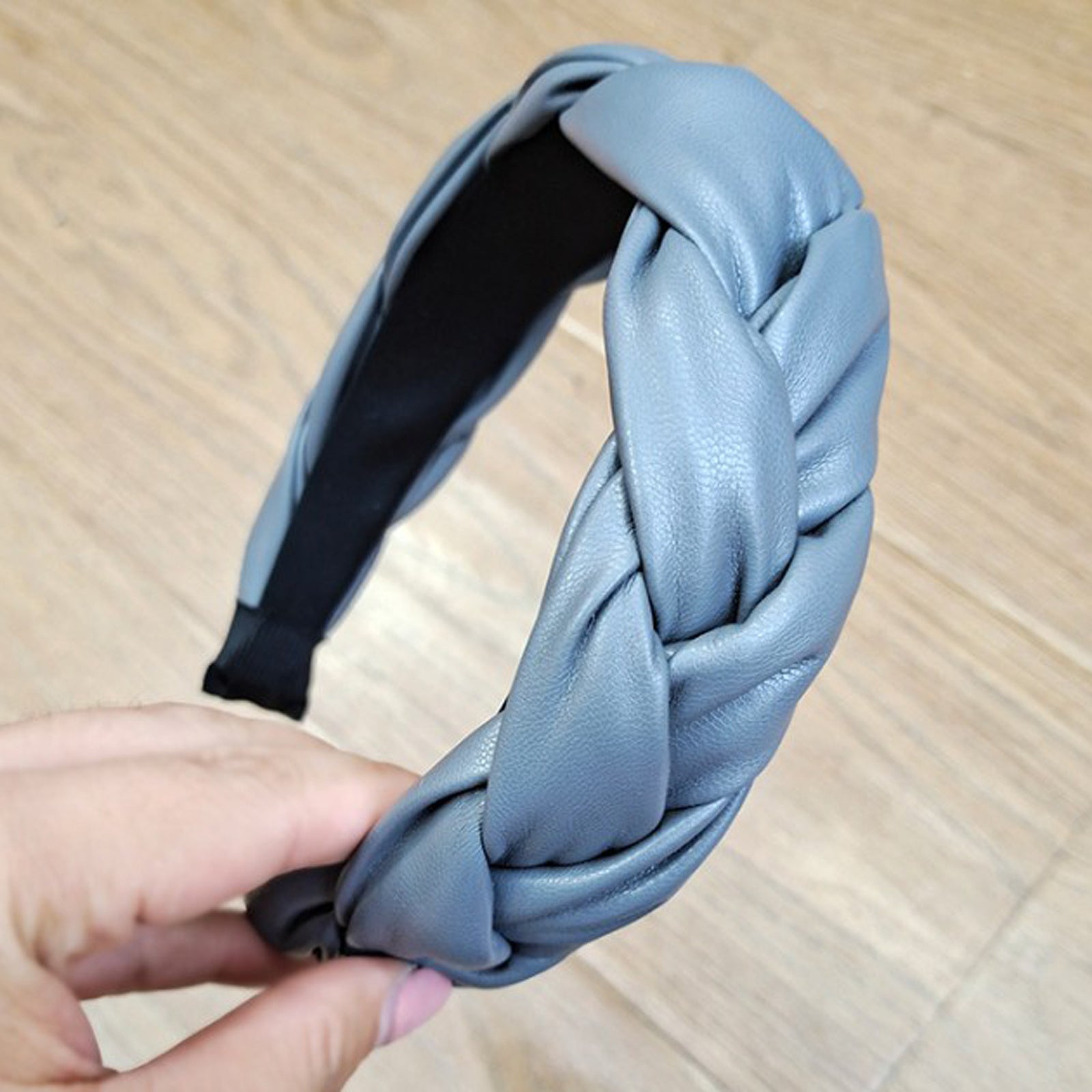 European and American Leather Twist Braid Headband