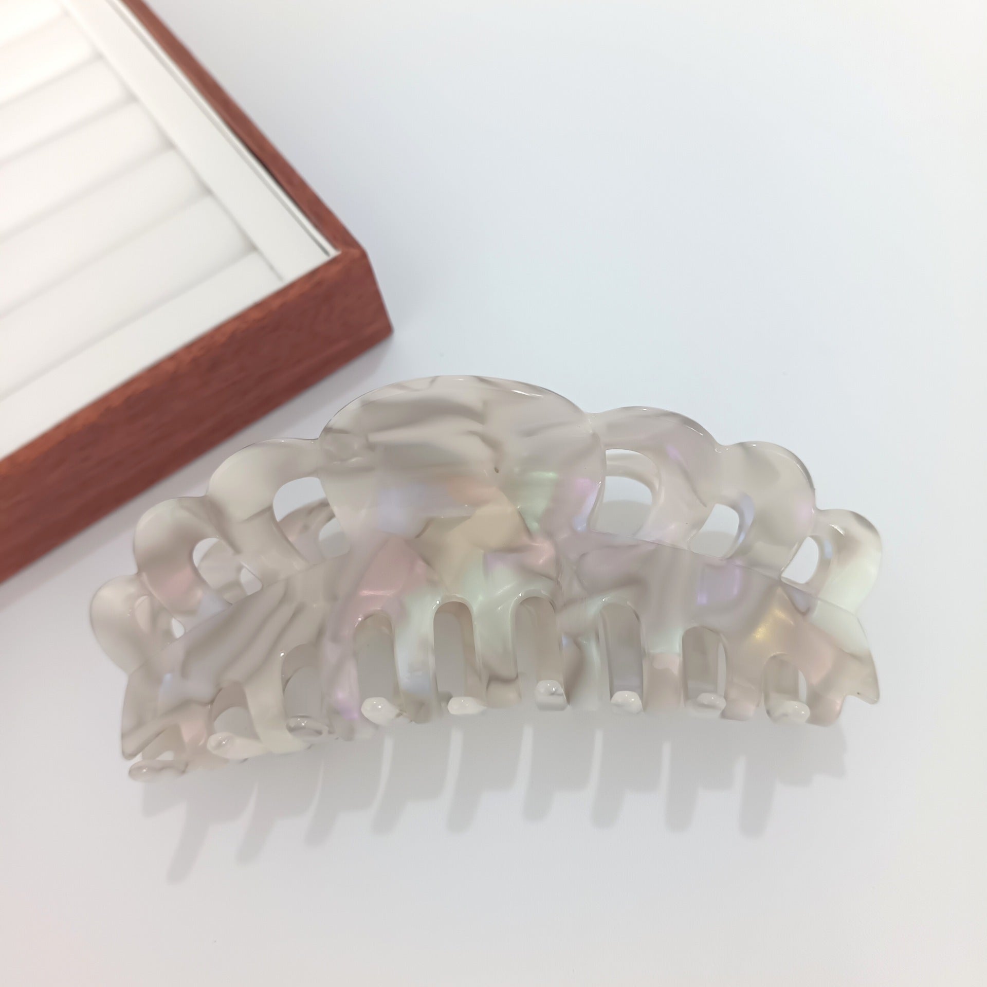 Fashion Oversized Crown Acetate 14cm Barrettes