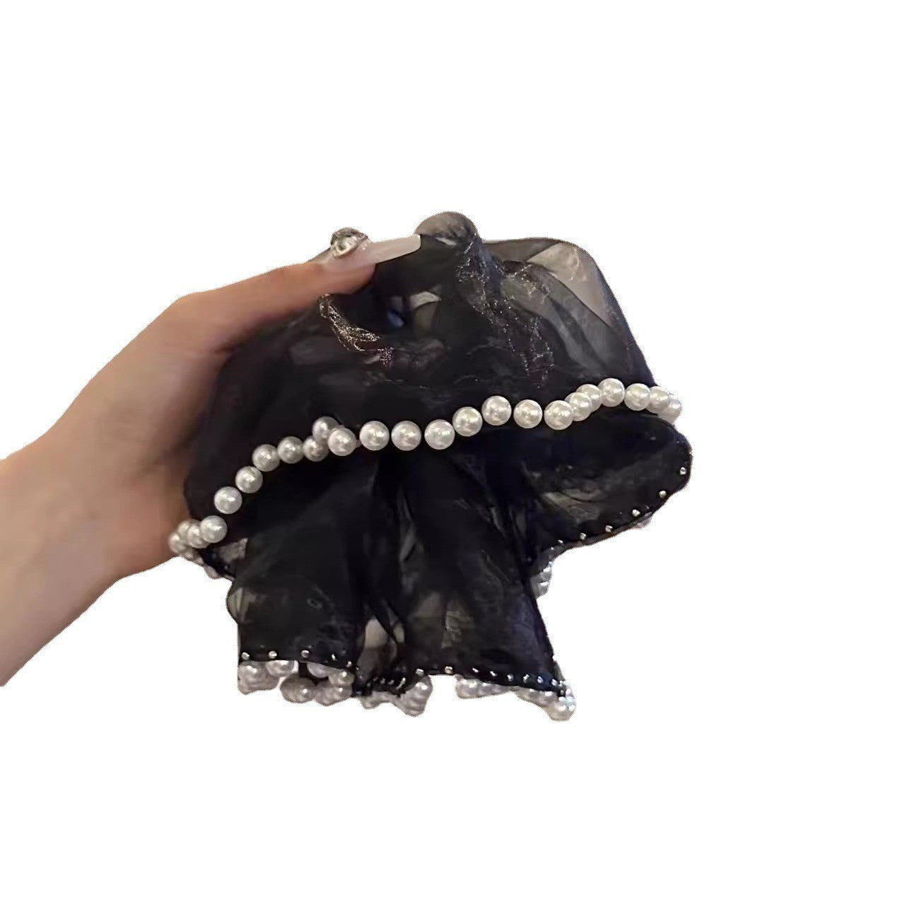 Best Women's Fashionable Temperamental All-match Lace Mesh Large Intestine Hair Ring
