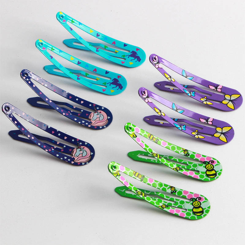 Printing Hairpin Headdress Hair Hairwear Side Clip
