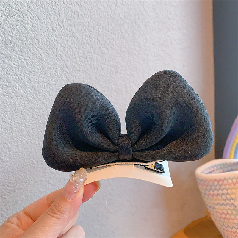 3D Ear Basic Big Bow Hair Clip