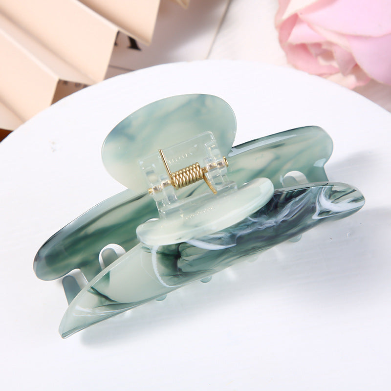 Hair Claw Plate Ponytail Top Clip On Back Of Head