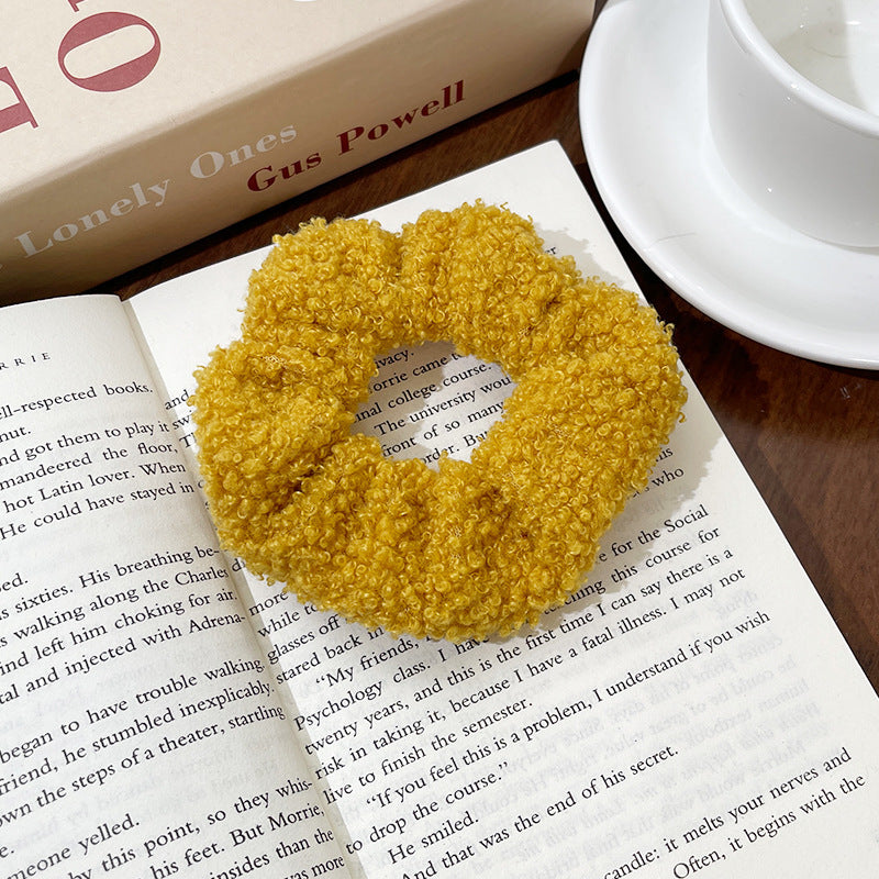 Cute Plush Intestine Hair Ring  Scrunchies  Girls' Hair Accessories