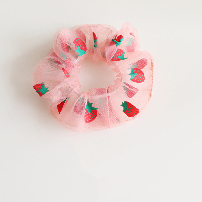 Ins Lattice System Large Intestine Hair Ring Simple Bm Pig Large Intestine Ring