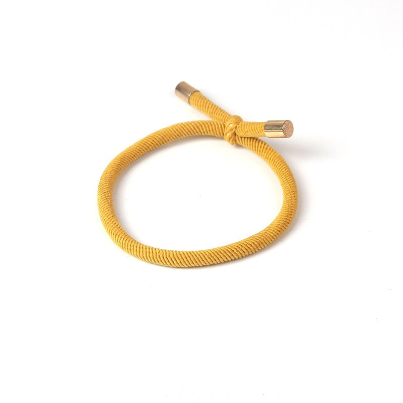 Spiral Pattern Hair Rope Bold Knotted Hair Ring Simple