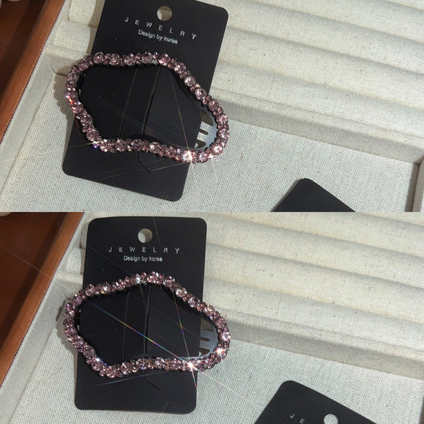 Rhinestone Clouds Of Stars Back Head Hollow Out Broken Hair Bb Forehead Side Bang Clip