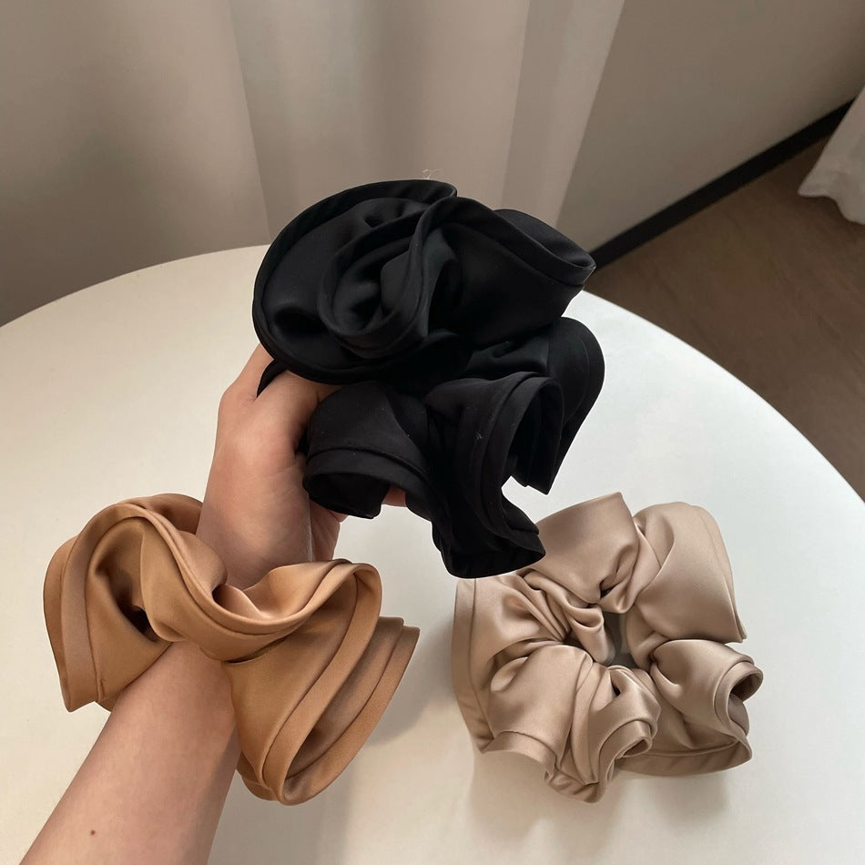 Women's Temperament Wood Ear Edge Large Intestine Hair Ring