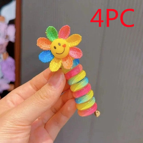 Cute Cartoon Colorful Hair Ring  Hair Accessories Rubber Band Hair Rope
