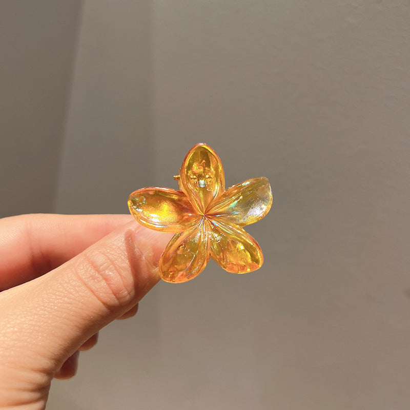 Plating Color Transparent Egg Bauhinia Barrettes Women's