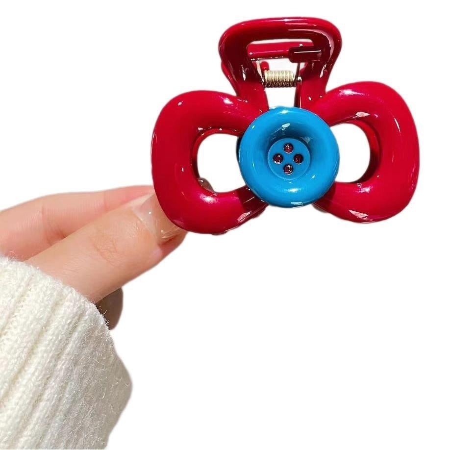 Fashion Temperament Red Triangle Barrettes