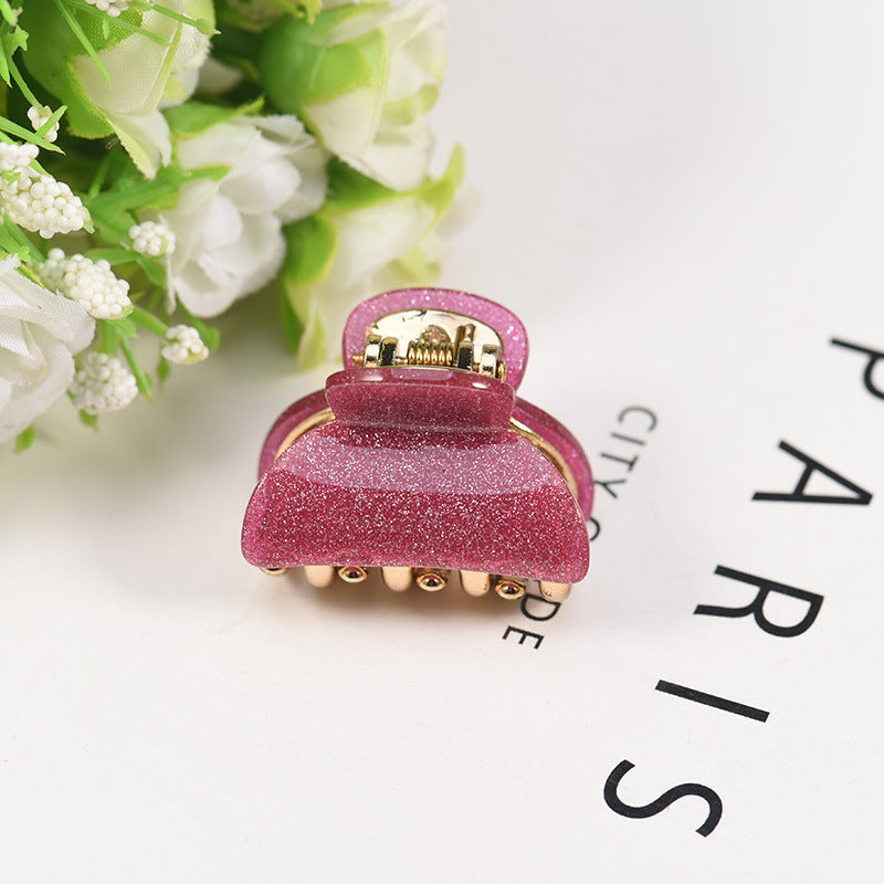 Fashion Small Size Acrylic Barrettes Ponytail Hairpin