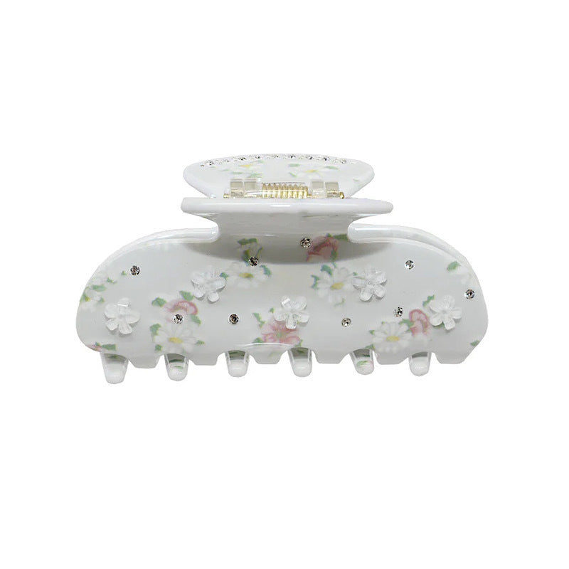 Best Retro Flower Shark Clip High-grade Acetate Hair Claw