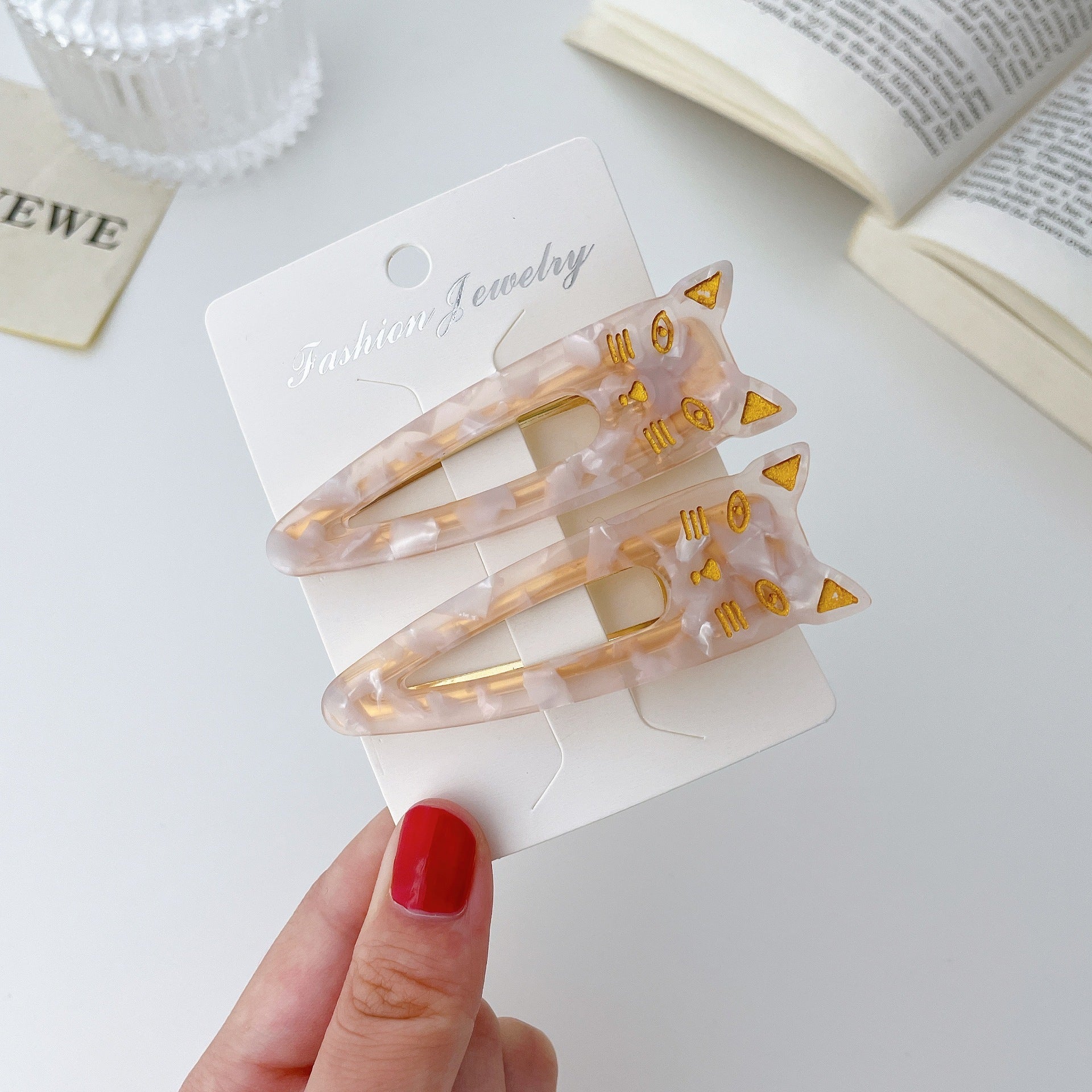 Women's Acetate Plate Bangs Hair Clip