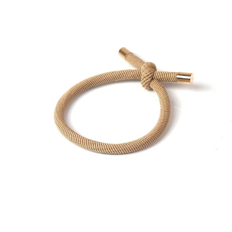 Spiral Pattern Hair Rope Bold Knotted Hair Ring Simple