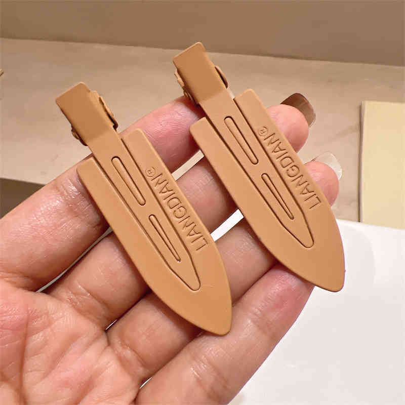 Milk Tea Classic Solid Color Barrettes