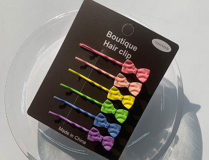 DIY Candy Color Hair Clip Cute Girl Butterfly Five-pointed Star