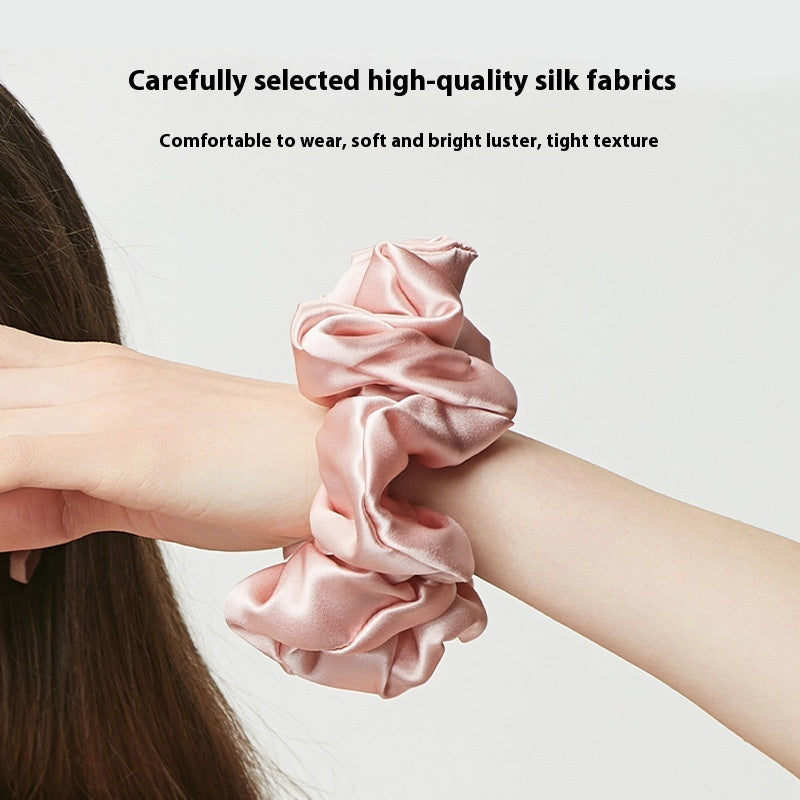 19 M Silk Large Intestine Hair Ring High-grade Headdress Flower 5cm