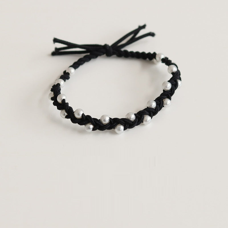 Hair Ring Handmade Pearl Bowknot Headband