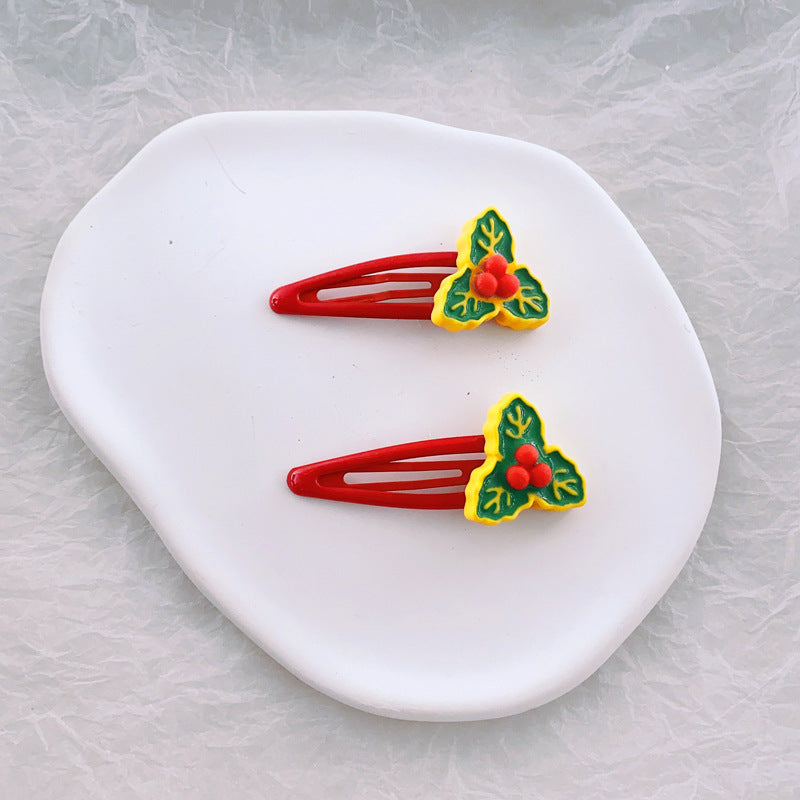 Children's Fashion Simple Christmas Hair Clip