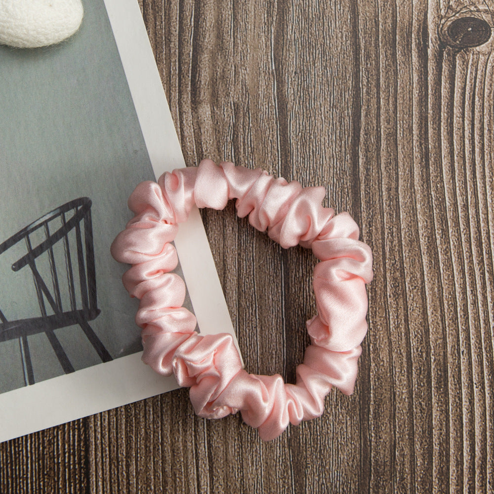 Silk Rubber Band Elastic Hair Accessories Bundle Colon Ring