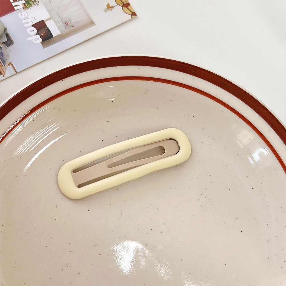 Women's Fashion Simple Square Solid Color Hair Clip