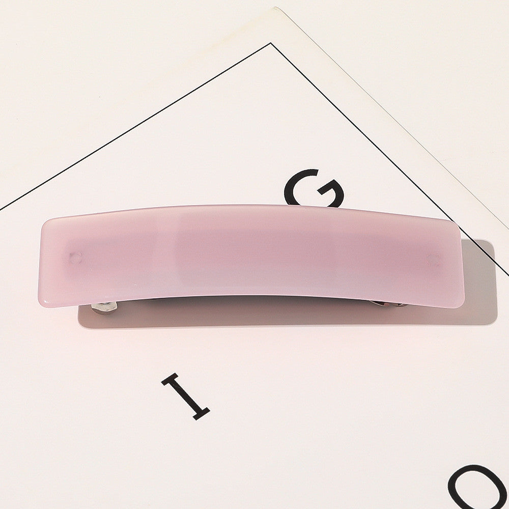 Retro Square Shape Grabbing  Acetate Sheet Spring Chuck Hair Clip
