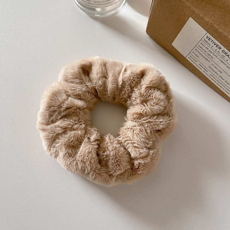 Cute Plush Intestine Hair Ring  Scrunchies  Girls' Hair Accessories